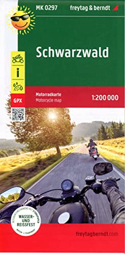 Schwarzwald, Motorradkarte 1:200.000, freytag & berndt: Toureninfos, GPX Tracks, wasserfest und reißfest (freytag & berndt Motorradkarten) von Freytag-Berndt und ARTARIA