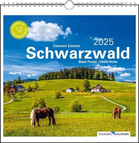 Schwarzwald 2025: Postkarten-Tischkalender von Stadler Kalender