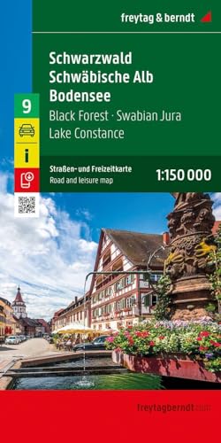Schwarzwald - Schwäbische Alb - Bodensee, Straßen- und Freizeitkarte 1:150.000, freytag & berndt (freytag & berndt Auto + Freizeitkarten, Band 9) von FREYTAG-BERNDT UND ARTARIA