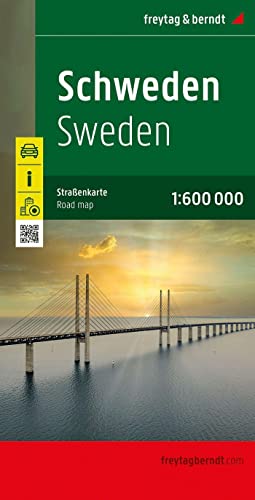 Schweden, Straßenkarte 1:600.000, freytag & berndt: Wegenkaart Schaal 1 : 600.000 (freytag & berndt Auto + Freizeitkarten)
