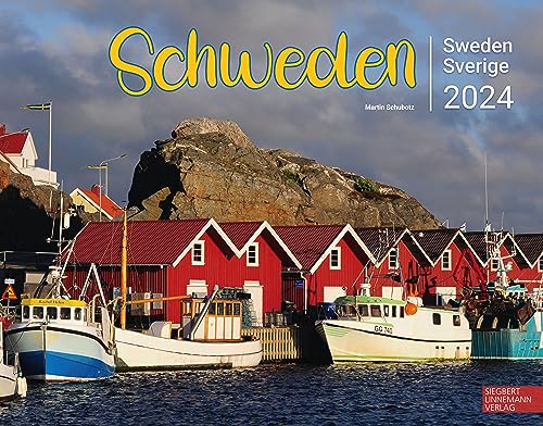 Schweden Kalender 2024 | Wandkalender Schweden/Skandinavien im Großformat (58 x 45,5 cm): Sverige - Sweden. Großformat-Kalender 58 x 45,5 cm von Linnemann, S