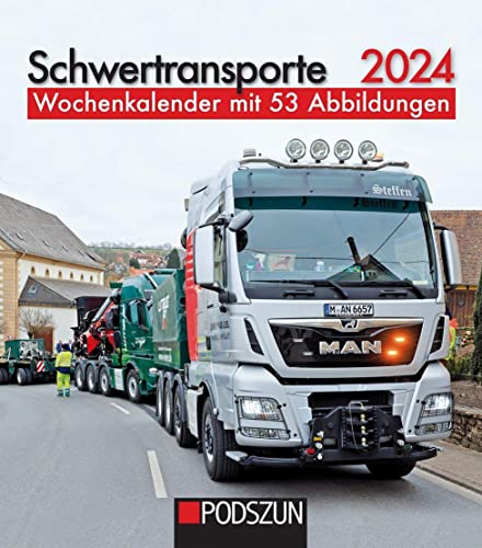 Schwertransporte 2024: Wochenkalender von Podszun