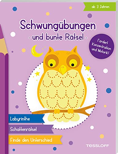Schwungübungen und bunte Rätsel: Rätselspaß für Kinder ab 3 Jahren (Spielen & Beschäftigen) Schwungübungen und bunte Rätsel: Rätselspaß für Kinder ab 3 Jahren (Spielen & Beschäftigen)