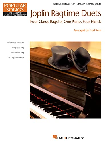 Scott Joplin: Joplin Ragtime Duets: Songbook für Klavier (2) (Popular Songs: Hal Leonard Student Piano Library): 4 Classic Rags. Intermediate, late intermediate duets von Hal Leonard