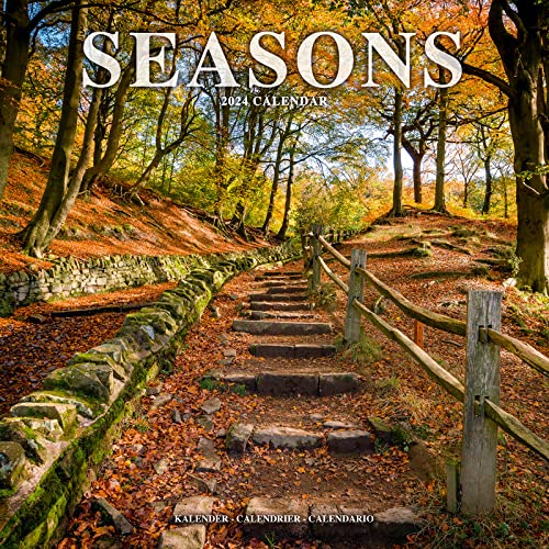 Seasons Calendar 2024 Square Scenic Wall Calendar - 16 Month von Avonside Publishing Ltd