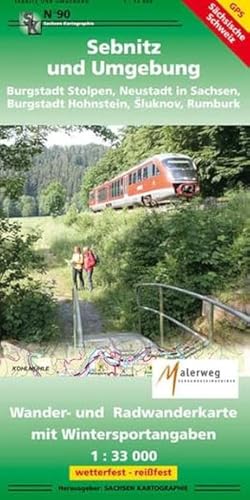 Sebnitz und Umgebung: Wander- und Radwanderkarte mit Wintersportangaben 1:33 000 GPS-fähig wetterfest-reißfest Sebnitz und Umgebung: Wander- und Radwanderkarte mit Wintersportangaben 1:33 000 GPS-fähig wetterfest-reißfest