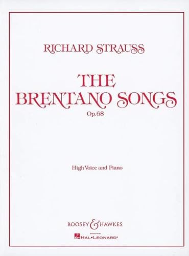 Sechs Lieder nach Gedichten von Clemens Brentano: komplett. op. 68. hohe Singstimme und Klavier.