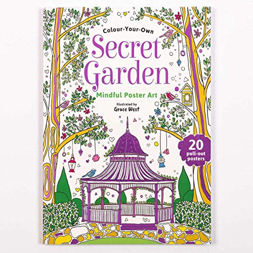 Secret Garden; Wall Art Colouring Book, A4 Pull Out Pages with Beautiful Inspiring Pictures [Unknown Binding]: 1 von WALKER BOOKS