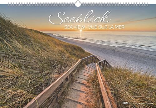 Seeblick 2026 - Bildkalender quer 49,5x33 cm - Sea View - die schönsten Strandbilder - Landschaftskalender - Wandkalender - Wandplaner von ALPHA EDITION