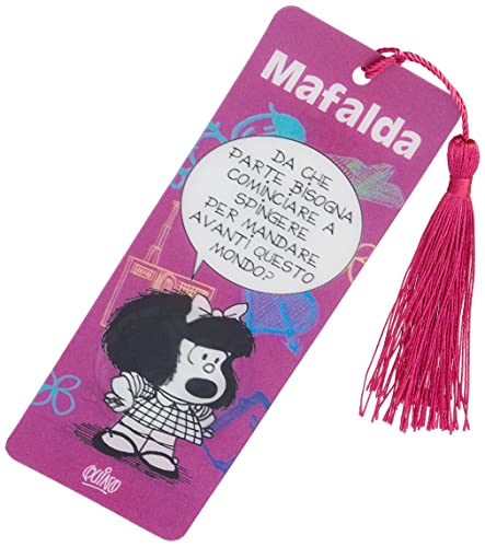 Segnalibri 3d Mafalda viola von Magazzini Salani