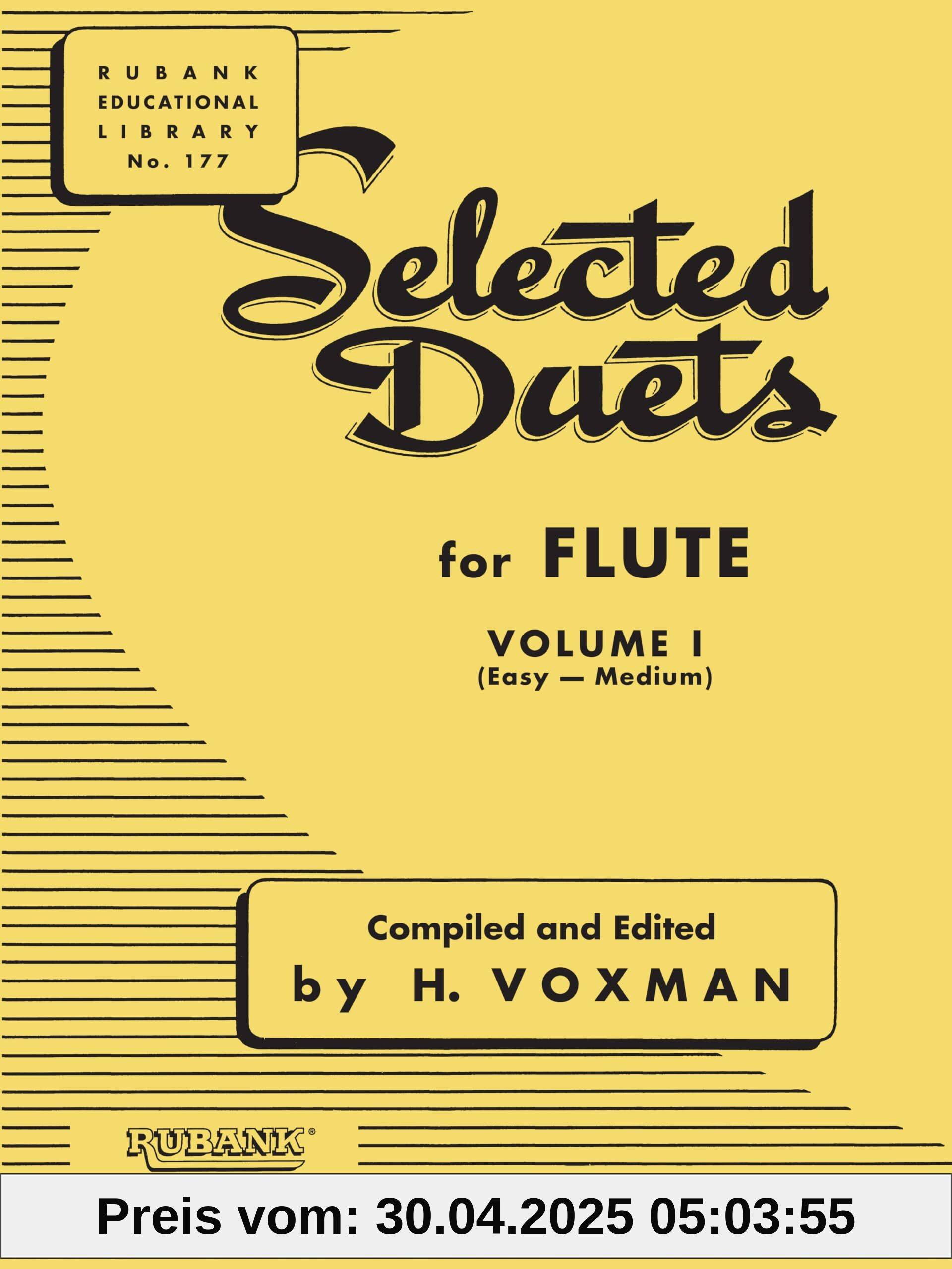 Selected Duets for Flute: Volume 1 - Easy to Medium (Rubank Educational Library, Band 177): Easy-medium (Rubank Educational Library, 177, Band 1)