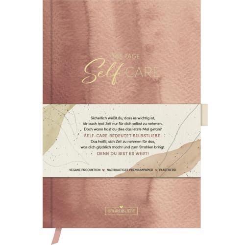 Self-Care Tagebuch Terra: 365 Tage Ausfüllbuch mit Goldveredelung für mehr Selbstliebe und Dankbarkeit sowie Tipps für deine Selbstfürsorge. 200 Seiten Schreibliebe von Korsch Verlag