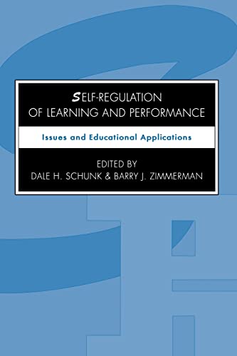 Self-regulation of Learning and Performance: Issues and Educationa Applications von Routledge
