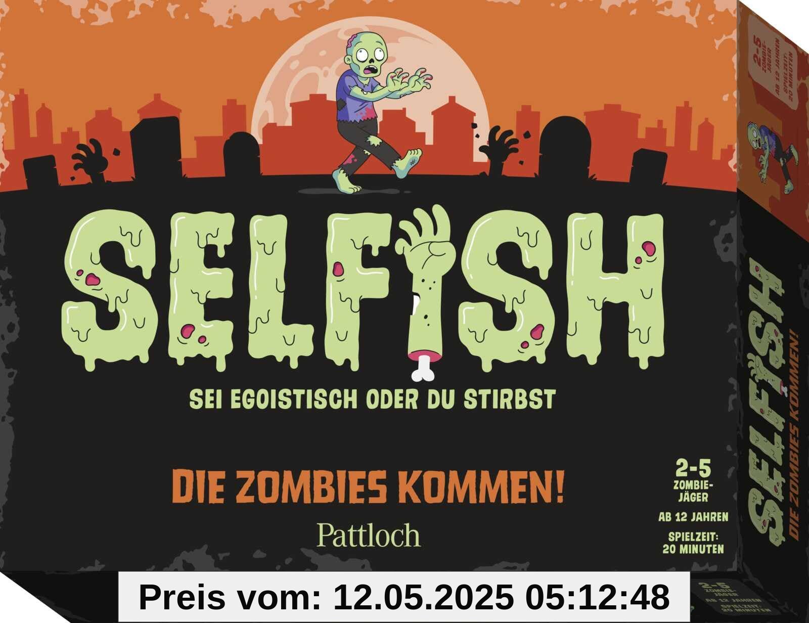 Selfish - Die Zombies kommen!: Sei egoistisch oder du stirbst | Strategisches Kartenspiel mit schwarzem Humor | Für 2-5 Personen | ab 12 Jahren | 20 Minuten