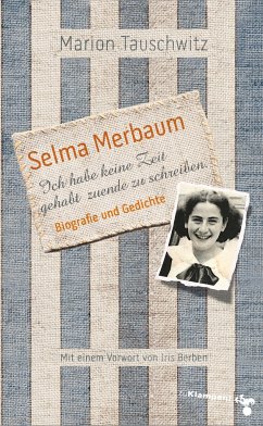 Selma Merbaum - Ich habe keine Zeit gehabt zuende zu schreiben von zu Klampen Verlag