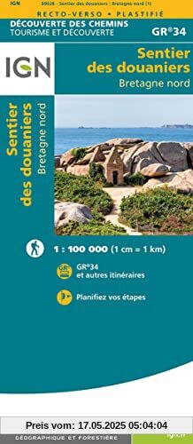 Sentier des Douaniers Bretagne Nord 1:100 000 Sentier des Douaniers Bretagne Nord 1:100 000