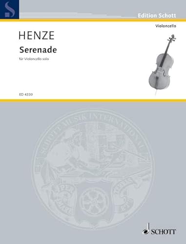 Serenade: für Violoncello solo. Violoncello.: for solo cello. cello. (Edition Schott) von SCHOTT MUSIC GmbH & Co KG, Mainz
