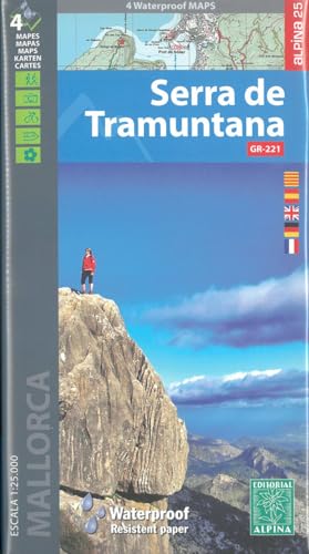Serra de Tramuntana GR 221: 4 Maps 1:25000 von Alpina Editorial