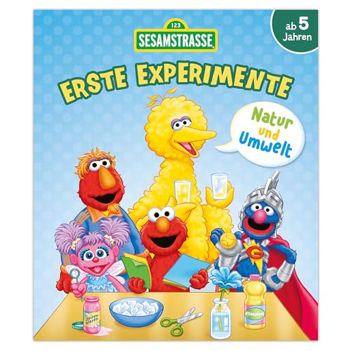 Sesamstraße Erste Experimente - Natur und Umwelt: Ausmalbuch und Wissenschaftsexperimente für Kinder ab 5 Jahre von Lingen Verlag