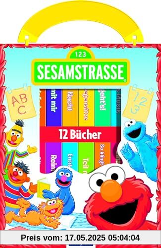 Sesamstraße - Meine erste Bibliothek - Bücherbox mit 12 Pappbilderbüchern: Bücherbox mit 12 Pappbilderbüchern