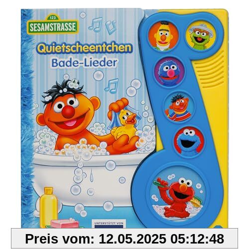 Sesamstraße - Quietscheentchen Bade-Lieder - Liederbuch mit Sound - Pappbilderbuch mit 6 Melodien Sesamstraße - Quietscheentchen Bade-Lieder - Liederbuch mit Sound - Pappbilderbuch mit 6 Melodien
