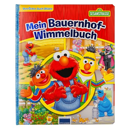 Sesamstraße - Verrückte Such-Bilder - Wimmelbuch - Pappbilderbuch mit wattiertem Umschlag