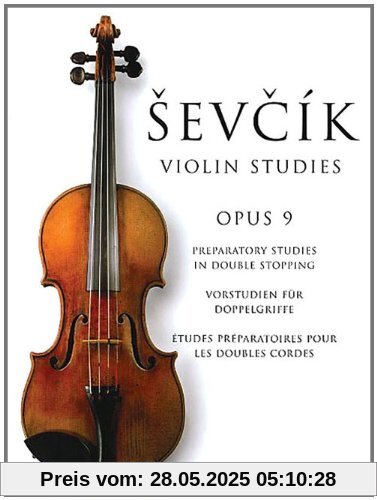 Sevcik Violin Studies Op. 9. Vorstudien für Doppelgriffe