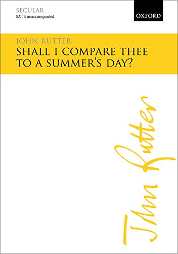 Shall I Compare Thee to a Summer's Day? von Oxford University Press
