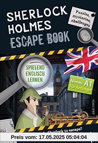 Sherlock Holmes Escape Book. Spielend Englisch lernen - für Anfänger Sprachniveau A1