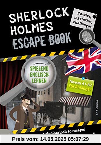 Sherlock Holmes Escape Book. Spielend Englisch lernen – für Anfänger Sprachniveau A1–A2
