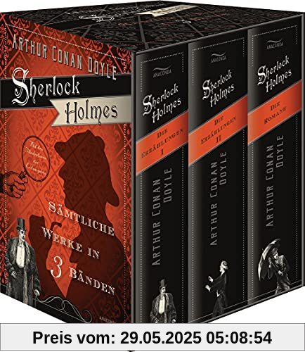 Sherlock Holmes - Sämtliche Werke in 3 Bänden (Die Erzählungen I, Die Erzählungen II, Die Romane) (3 Bände im Schuber)