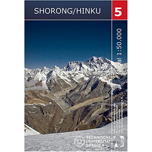 Shorong/Hinku Trekking-Karte 1:50 000: Blatt 5 Nepal-Kartenwerk der Arbeitsgemeinschaft für vergleichende Hochgebirgsforschung e.V. von Nelles Verlag GmbH