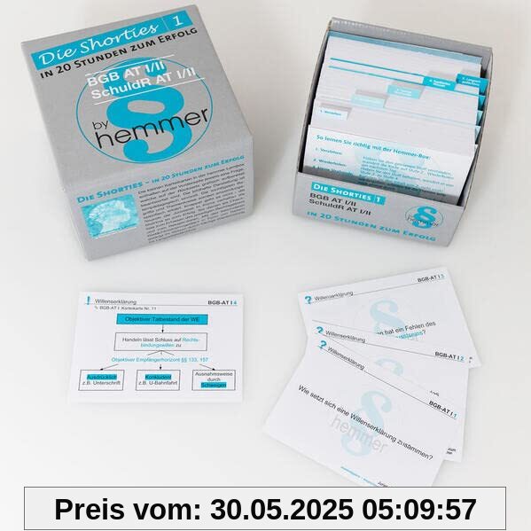 Shorties Box 1 - BGB AT I/II, Schuldrecht AT I/II: In 20 Stunden zum Erfolg (Karteikarten - Zivilrecht)