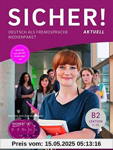 Sicher! aktuell B2: 2 Audio-CDs und 1 DVD zum Kursbuch.Deutsch als Fremdsprache / Medienpaket