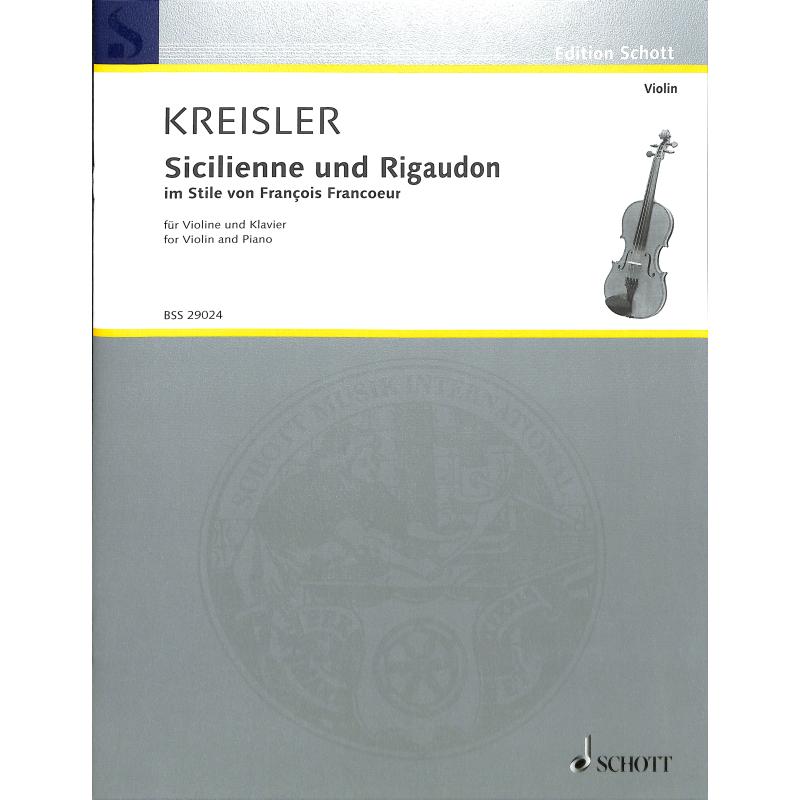 Sicilienne + Rigaudon im Stile von Francoeur Sicilienne + Rigaudon im Stile von Francoeur