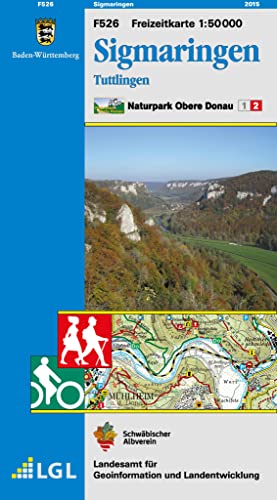 Sigmaringen, Tuttlingen: Karte des Schwäbischen Albvereins (Freizeitkarten 1:50000 / Mit Touristischen Informationen, Wander- und Radwanderungen)