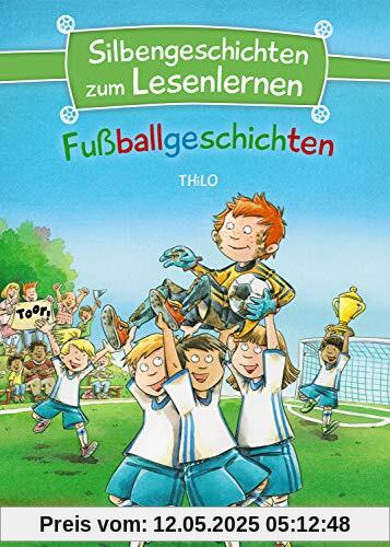 Silbengeschichten zum Lesenlernen - Fußballgeschichten: Lesetraining für die Grundschule – Lesetexte mit farbiger Silbenmarkierung