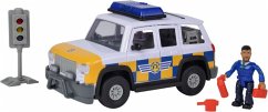 Simba 109251092 - Feuerwehrmann Sam, Polizei Auto 4x4 mit Malcom Figur von Simba Toys