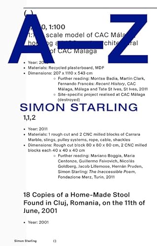 Simon Starling: A-Z von Mousse Publishing