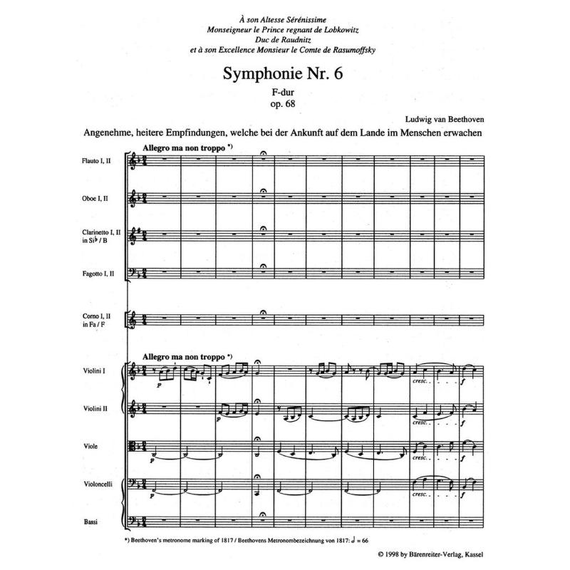 Sinfonie 6 F-Dur op 68 (Pastorale)
