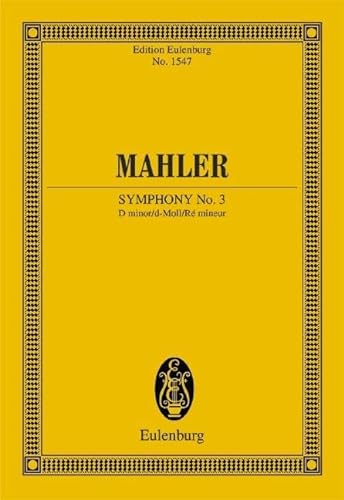 Sinfonie Nr. 3 d-Moll: Orchester. Studienpartitur. (Eulenburg Studienpartituren) von Schott Music