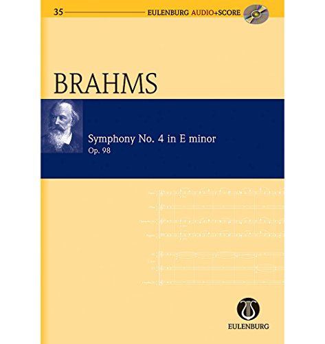 Sinfonie Nr. 4 e-Moll: op. 98. Orchester. Studienpartitur + CD. (Eulenburg Audio+Score, Band 35)