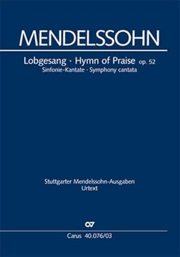 Lobgesang (Klavierauszug): Sinfonie-Kantate MWV A 18, 1840