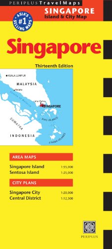 Singapore Travel Map: Singapore Island & City Map
