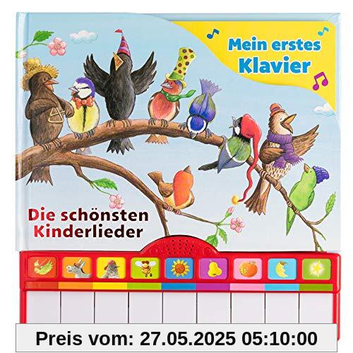 Singst du mit? Die schönsten Kinderlieder - Mein erstes Klavier - Kinderbuch mit Klaviertastatur, 9 Kinderlieder, Vor- und Nachspielfunktion, Pappbilderbuch ab 3 Jahren