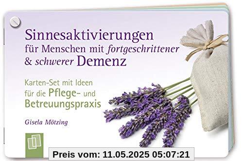Sinnesaktivierungen für Menschen mit fortgeschrittener und schwerer Demenz: Karten-Set mit Ideen für die Pflege- und Betreuungspraxis Sinnesaktivierungen für Menschen mit fortgeschrittener und schwerer Demenz: Karten-Set mit Ideen für die Pflege- und Betreuungspraxis