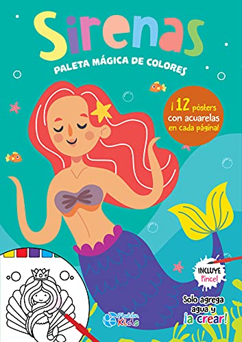 Sirenas: Libro de acuarelas (Paleta mágica de colores) von Pluton