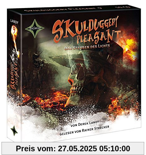 Skulduggery Pleasant - Folge 9: Das Sterben des Lichts. Gelesen von Rainer Strecker, 10 CDs Cap-Box, ca. 14 Std. Skulduggery Pleasant - Folge 9: Das Sterben des Lichts. Gelesen von Rainer Strecker, 10 CDs Cap-Box, ca. 14 Std.