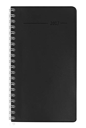 Slimtimer Ringbuch PVC schwarz 2023 - Taschen-Kalender 9x15,6 cm - Ringbindung - fester PVC-Einband - Weekly - 128 Seiten - Alpha Edition von Alpha