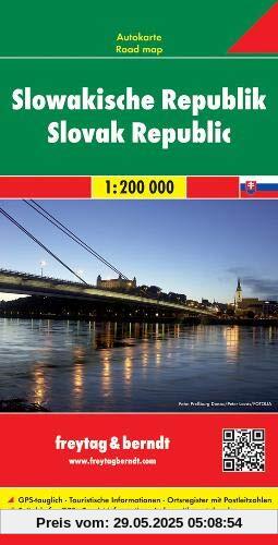 Slowakische Republik, Autokarte 1: 200 000, Freytag Berndt Autokarten